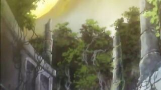 Anime redhead gets fucked by horny shemales