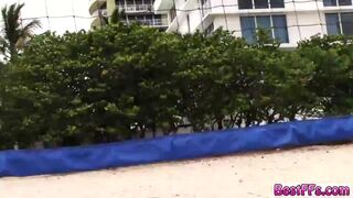 Girls put on their Bikinis and then get fucked hard