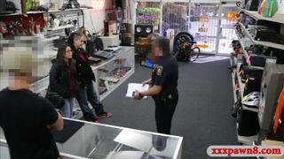 Couple bitches try to steal and slammed at the pawnshop