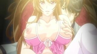 Giant boobs anime Japanese milking in the glass