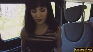 Teen Bella Beretta pussy pounded and mouthful of cum