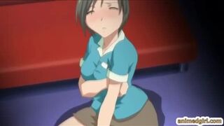 Japanese anime squeezing bigtits and drinking milk