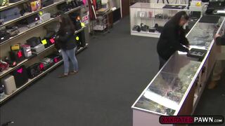 Girl shop lifter pays a fuck to get out of trouble after being caught