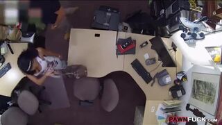Big titty amateur latina pawns her pussy and banged