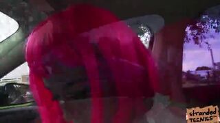 Cosplayer teen Natalia Monroe rides and gets fucked a stranger