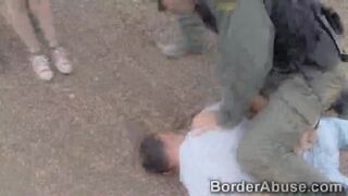Pale brunette beauty crossed the border for hardcore sex