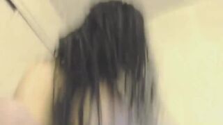 Black Freak Gags Spits Up All Over her Huge Tits