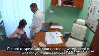 Doctor bangs natural big boobs brunette