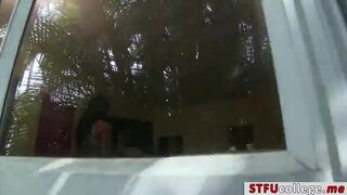 Hot coeds getting peaked by some cool dudes and fuck afterwards