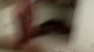 Lonely ebony girlfriend plays with her sweet pussy in solo