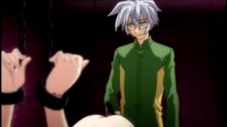 Captive shemale anime cutie standing assfucked