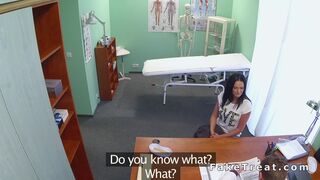 Busty dark haired mom banged in fake hospital