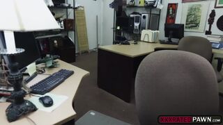 A troubled brunette MILF gets horny and wants a huge cock for a fuck 