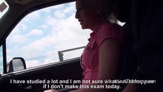 Student hitchhiking and banging