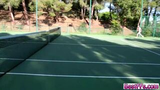 Lovely Bitches plays tennis and licks each others pussy after