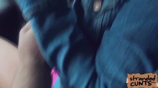 Isabella got a creamy load on her chest after pounding her pussy