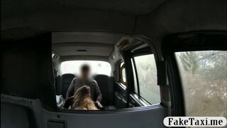 Busty passenger gets nailed by pervert driver in the cab