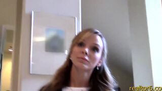 Gorgeous realtor MILF works her client good to make the sale