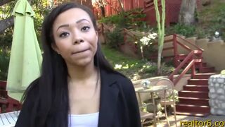 Black teen realtor sweetens the deal and gets paid for sex