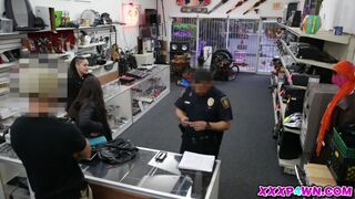 Two Bitches At The Pawnshop Try To Steal Something