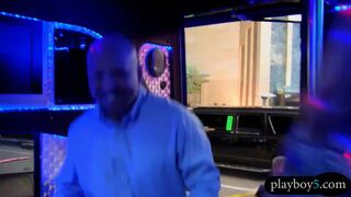 Swinger couple visit the swingers house where they orgy fuck