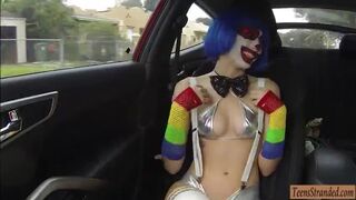 Teenie Mikayla Mico with small tits gets slammed in public