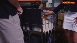 Sexy milf desperate for money gets boned by nasty pawn guy