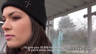 Hungarian beauty from public bangs