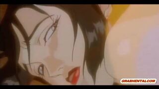 Bondage Japanese whore anime gets wax and hot poked