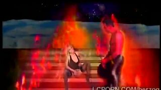 Big boobed blonde slut goes to hell to fuck the devil