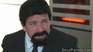 Extraterrestrial lesbian porn in Men In Black XXX parody
