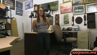 Slut pawns her BFs stuff and gets fucked by nasty pawn guy