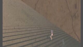 Cute 3D anime batgirl sucking cock