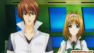 Busty anime gets monster fucked