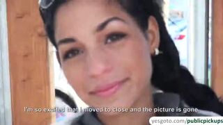 Perfect ass brunette Nancy gets fucked by a stranger in doggystyle
