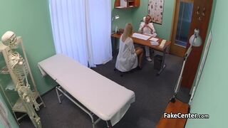 Blonde nurse got fucked by doctor