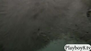 Sexy naked badass babes enjoyed surfing with the pro