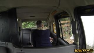 Skanky blonde Paige appreciates the free sex in the cab