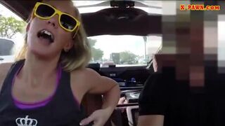 Blonde slut nailed by horny pawn keeper to earn extra money
