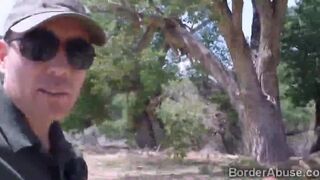 Officer fucks slim Latina stripper for crossing the border