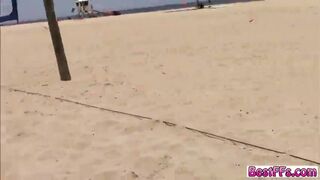 Hardcore volleyball sex at the beach on the weekend