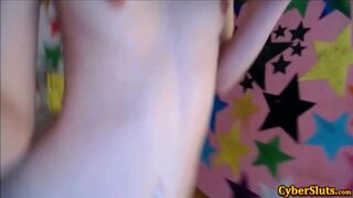 Skinny College Blonde Fucking At Her Home