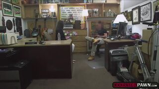 A bored milf pawns her ring in exchange for a big cock to fuck