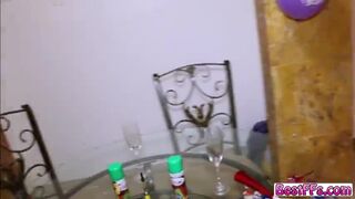 Hot and Horny Ladies gets fucked hardcore on New Year