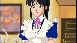 Chained hentai maid gets whipped in the dungeon