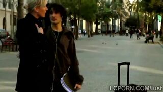 Horny guy seduces a hot French blondie and fucks her hot ass