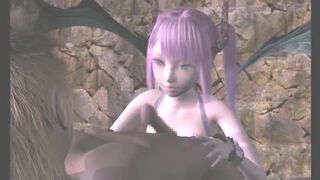 Cute 3D anime batgirl sucking and riding cock