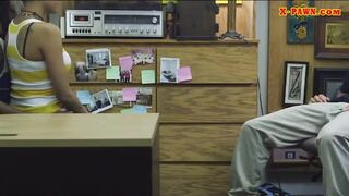 Black BF let the pawn guy to fuck his GF at the pawnshop