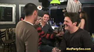 gangbang at the cocktail bar