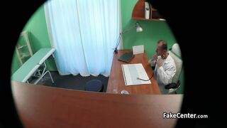 Skinny babe creampied by the doctor